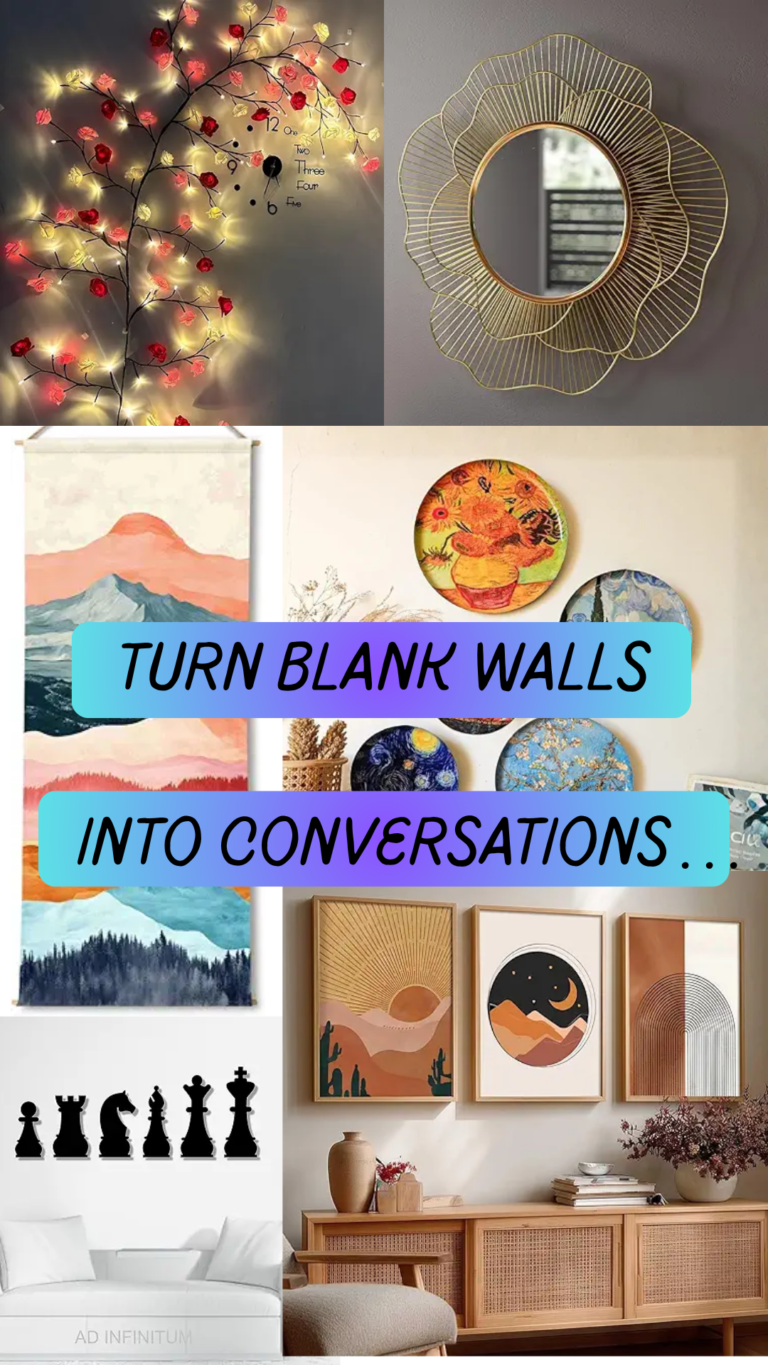 Turn blank walls into conversations…